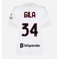 Zenski Nogometni Dres AC Milan Mario Gila #34 Gostujuci 2026-27 Kratak Rukav
